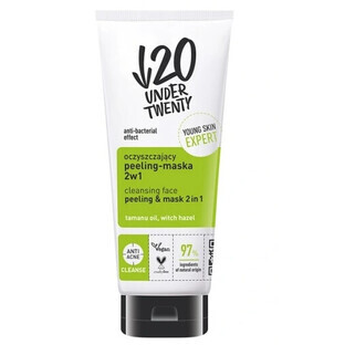 Mascarilla peeling purificante 2 en 1 Under Twenty, 100 ml