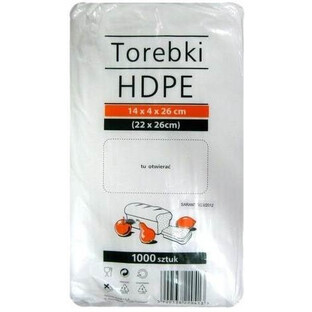 Sacchetti HDPE 14x4x26 cm, 1000 pezzi