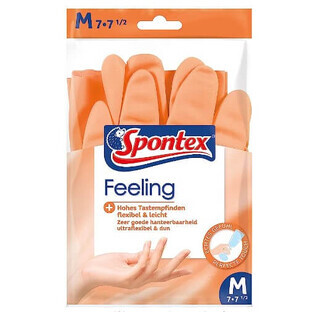 Guantes Spontex, Feeling, M, 1 par