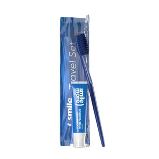 HiSkin Smile Zahnpasta 30ml + Zahnbürste Blau