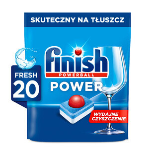 Pastillas para lavavajillas Finish Powerball All in 1 Max, 20 uds.
