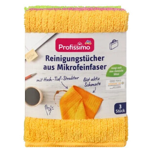Profissimo, cârpe de curățat din microfibră, 3 bucăți