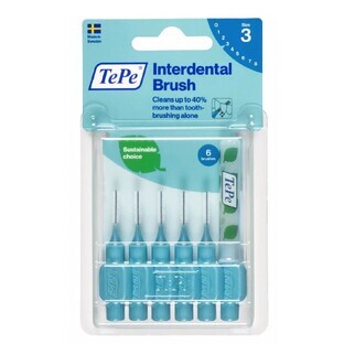 TePe Original cepillos de dientes 0,6 mm azul, 6 uds.
