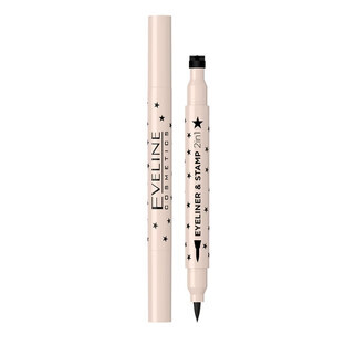 Eveline Cosmetics, Eyeliner with stamp 2in1 no. 1, star, 1 pc
