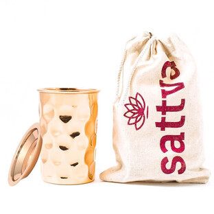 Mug en cuivre Sattva Diamond avec couvercle, 350ml