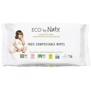 Eco by Naty, lingettes pour bébés, 56 pièces
