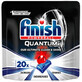 Finish Quantum Ultimate, phosphate-free dishwasher tablets with triple effect, powerful cleaning, degreasing and shine, 20 tablets