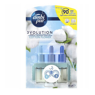 Ambi Pur Cotton Flower Elektrische Luchtverfrisser Cartridge, 20 ml