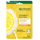 Garnier Skin Naturals Hydraterend stoffen masker met vitamine C, 28g