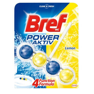 Bref, Toilet Power Aktiv, Sospensione igienica, Limone, 50g