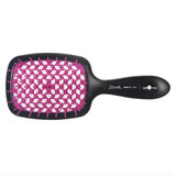 Janeke Superbrush Brosse de coiffure noire et fuchsia pour l'épilation à la cire