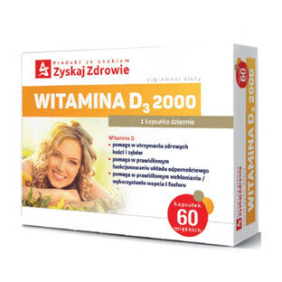 Vitamine D3 2000, 60 gélules