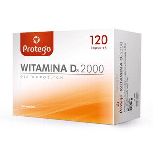 Protego Vitamina D 2000, 120 cápsulas