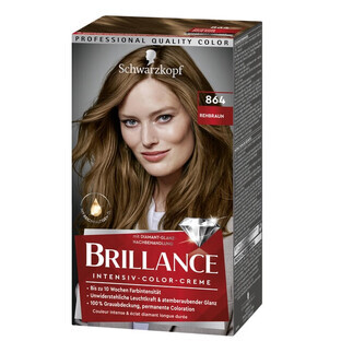 Schwarzkopf, Brilliance. Crème de couleur, Rehbraun 864, 1 pc