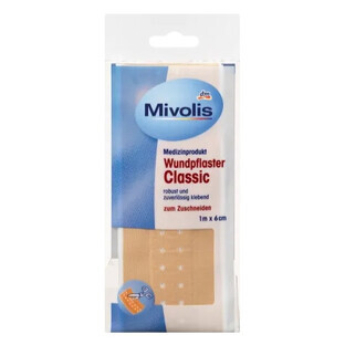 Mivolis, Parche para heridas 1mx6cm, 1m