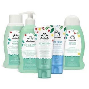 Set Mamá Osa, Bebé, champú, crema anti-rozaduras, aceite, crema facial y corporal, 1 ud.