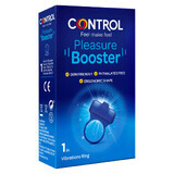 Control Pleasure Booster Vibrating ring with stimulating shit and blue spots, 1 pc.