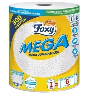 Papieren handdoek Foxy Mega, 1 rol