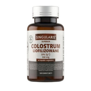 Singularis Colostrum Lyophilisé 30% Ig G 500mg, 60 gélules