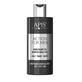 Apis Action For Men Detergente corpo idratante 3 in 1 300 ml