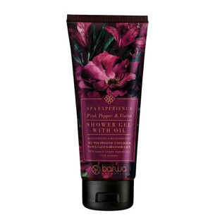 Gel de duș hidratant și regenerant Barwa Spa Experience Pink Pepper amp; Violet, 200ml