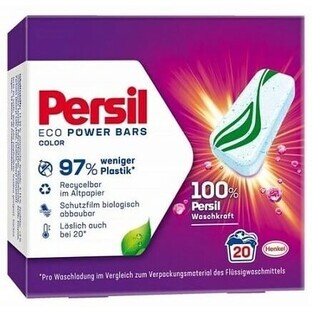 Persil, Eco Power Bars, tablettes de lavage, 20 pcs