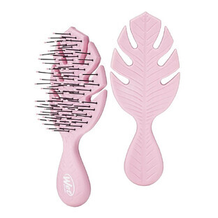 Go Green Mini Detangler Spazzola umida Spazzola di cera rosa