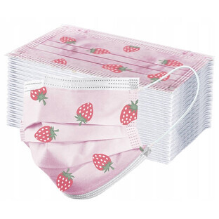 Protective mask for children, pink, 50 pcs.