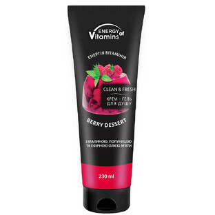Energia delle Vitamine Dessert al lampone per la doccia, 230ml
