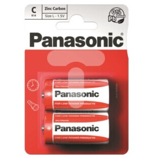 Panasonic, R14, Battery, 2 pieces