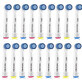 Betterchoi, Toothbrush brushes, 18 pieces