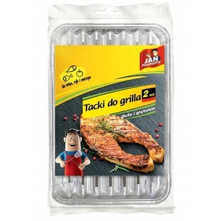 Jan Niezbdny, Bandejas de aluminio para parrilla 34x23cm, 2 piezas