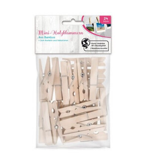 CleanPac, Bamboo clamps, 24 pieces