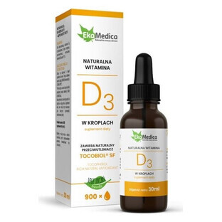 Gocce di vitamina D3, 30 ml