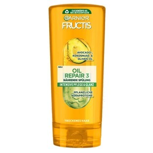 Garnier Fructis Oil Repair, balsam regenerant pentru păr uscat și deteriorat cu uleiuri de măsline, avocado și unt de shea, 200ml