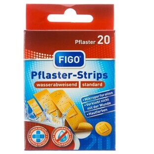 Figo, Waterdicht gips, 4 maten, 20 stuks
