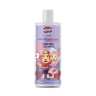 Ronney Kids On Tour To Japan Detergent delicat pentru corp și ceară pentru copii Vinil, 300ml