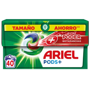 Ariel Pods+ Extra Power Wash Pods, 40 pezzi