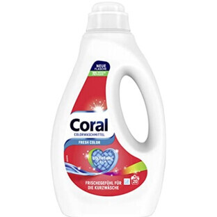 Coral, Fresh Color, Lichid de spălat, 20 de spălări, 20 de spălări, 20 de spălări, 20 de spălări, 20 de spălări, 20 de spălări, 20 de spălări.