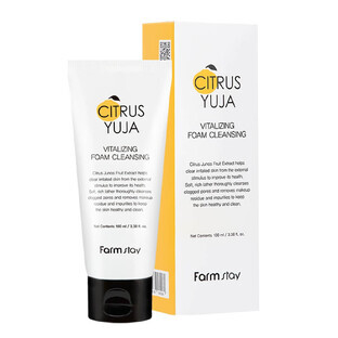 FarmStay Citrus Yuja Revitalizing Cleansing Foaming Foam, 100ml