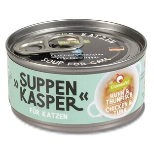 GranataPet, Sopa para gatos, pollo y cebo, 70g