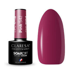 Claresa Soak Off UV/LED hybrid varnish pink 542, 5g