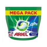 Ariel All in 1 Mountain Spring capsules de lessive, 63 pièces