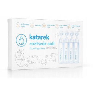 Katarek, Solución salina fisiológica, 10 x 5 ml