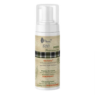 Ava Laboratorium Eco Men Pheromones Mousse nettoyante visage et barbe 150 ml