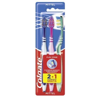 Colgate, Spazzolino da denti, medio, 2+1 pezzi