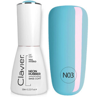 Keyboard Luxury Neon Neon Rubber Base Color N03 Blue Rainbow, 10ml