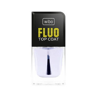 Wibo Fluo Top Coat Top de unghii transparent, 8.5ml