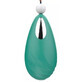 Collar vibrador discreto Beryl con 9 modos de vibración Verde