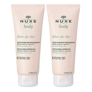 Nuxe Body Reve de Thé, Elisir doccia rivitalizzante, 2 x 200 ml